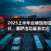 2025上半年业绩强劲增长,塞萨洛尼基港交出亮眼答卷(国际海运新闻资讯)(图1) 2025上半年业绩强劲增长,塞萨洛尼基港交出亮眼答卷(国际海运新闻资讯)(图1)