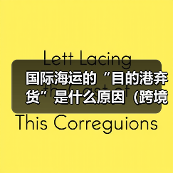 国际海运的“目的港弃货”是什么原因（跨境电商卖家如何避免）（图4）
