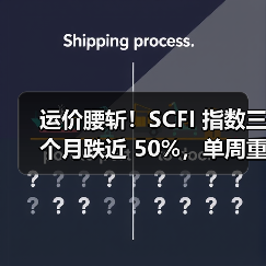 运价腰斩！SCFI 指数三个月跌近 50%，单周重挫 14.3%（国际海运新闻资讯）（图3）