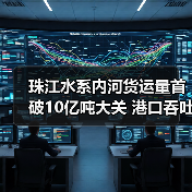 珠江水系内河货运量首破10亿吨大关 港口吞吐量呈两位数增幅（图1）