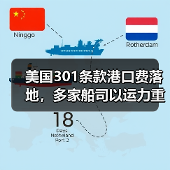 美国301条款港口费落地，多家船司以运力重配消化成本（货主无需买单）（图2）
