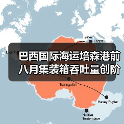 巴西国际海运培森港前八月集装箱吞吐量创阶段性新高（新航线驱动增长）（图1）