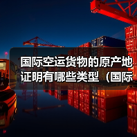 国际空运货物的原产地证明有哪些类型（国际空运干货知识分享）（图4）