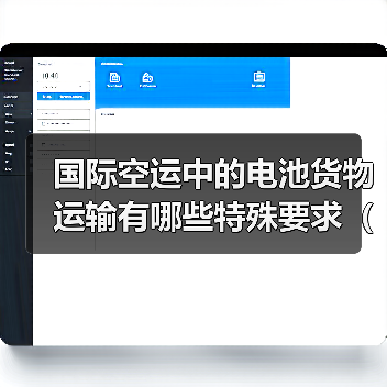 国际空运中的电池货物运输有哪些特殊要求（国际空运干货知识分享）（图2）