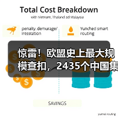 惊雷！欧盟史上最大规模查扣，2435个中国集装箱被封！（图2）
