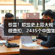 惊雷！欧盟史上最大规模查扣，2435个中国集装箱被封！（图1）