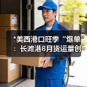 *美西港口旺季“爆单”：长滩港8月货运量创历史次高（国际海运运价或承压）（图2）