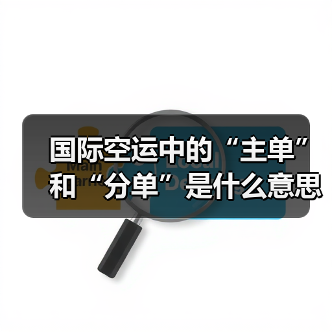 国际空运中的“主单”和“分单”是什么意思(不清楚的跨境电商卖家看过来)(图3) 国际空运中的“主单”和“分单”是什么意思(不清楚的跨境电商卖家看过来)(图3)