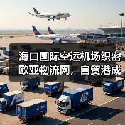 海口国际空运机场织密欧亚物流网，自贸港成跨境中转枢纽（第五航权 “双箭齐发”）（图4）