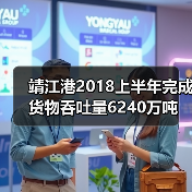 靖江港2018上半年完成货物吞吐量6240万吨（图1）