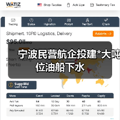 宁波民营航企投建*大吨位油船下水（图2）