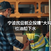 宁波民营航企投建*大吨位油船下水（图3）