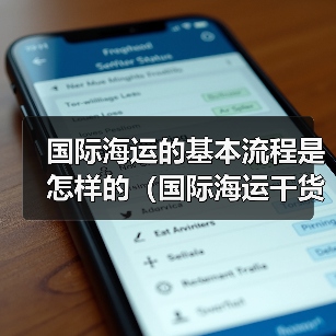 国际海运的基本流程是怎样的（国际海运干货知识分享）