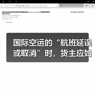 国际空运的“航班延误或取消”时，货主应如何应对（国际空运干货知识分享）（图3）
