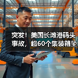 突发!美国长滩港码头事故,超60个集装箱坠海,曾挂靠盐田!(图2) 突发!美国长滩港码头事故,超60个集装箱坠海,曾挂靠盐田!(图2)