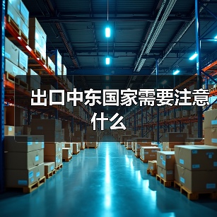 出口中东国家需要注意什么