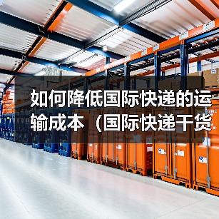 如何降低国际快递的运输成本（国际快递干货知识分享）