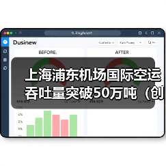 上海浦东机场国际空运吞吐量突破50万吨（创年内新高）（图3）