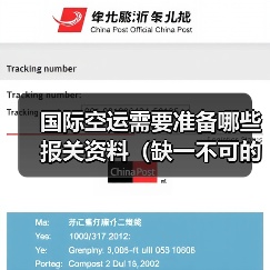国际空运需要准备哪些报关资料(缺一不可的文件有哪些)(图3) 国际空运需要准备哪些报关资料(缺一不可的文件有哪些)(图3)