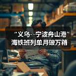 “义乌--宁波舟山港”海铁班列单月破万箱（图3）