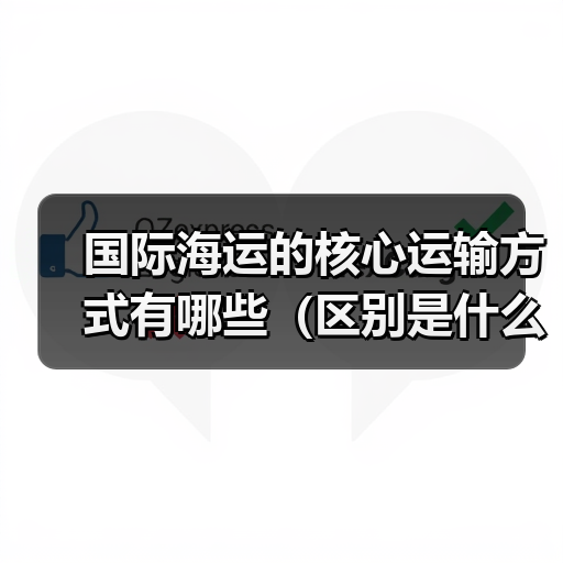 国际海运的核心运输方式有哪些（区别是什么）（图3）