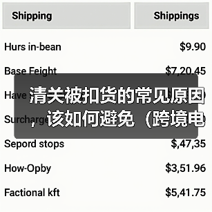 清关被扣货的常见原因，该如何避免（跨境电商卖家必看篇）（图1）