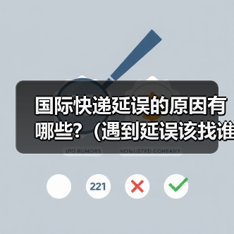 国际快递延误的原因有哪些?（遇到延误该找谁）（图2）