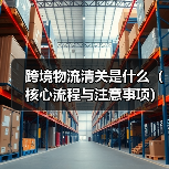 跨境物流清关是什么(核心流程与注意事项)(图1) 跨境物流清关是什么(核心流程与注意事项)(图1)
