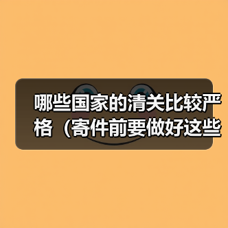 哪些国家的清关比较严格（寄件前要做好这些准备）（图3）