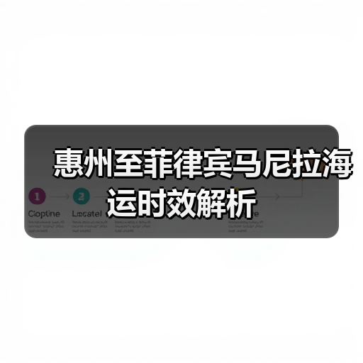 惠州至菲律宾马尼拉海运时效解析（图3）