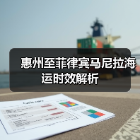 惠州至菲律宾马尼拉海运时效解析（图1）