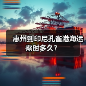 惠州到印尼孔雀港海运需时多久?(图4) 惠州到印尼孔雀港海运需时多久?(图4)