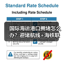 国际海运港口拥堵怎么办？避堵航线+海铁联运保障货物准时到港（图1）