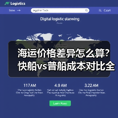 海运价格差异怎么算?快船vs普船成本对比全解析(图2) 海运价格差异怎么算?快船vs普船成本对比全解析(图2)