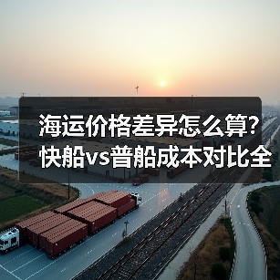 海运价格差异怎么算?快船vs普船成本对比全解析(图3) 海运价格差异怎么算?快船vs普船成本对比全解析(图3)