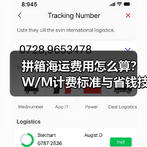 拼箱海运费用怎么算？W/M计费标准与省钱技巧详解（图3）