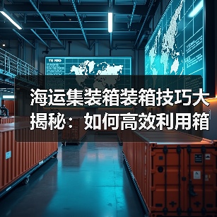 海运集装箱装箱技巧大揭秘:如何高效利用箱内空间?(图4) 海运集装箱装箱技巧大揭秘:如何高效利用箱内空间?(图4)