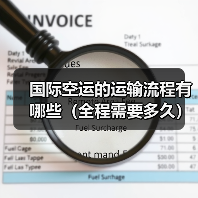 国际空运的运输流程有哪些(全程需要多久)(图4) 国际空运的运输流程有哪些(全程需要多久)(图4)