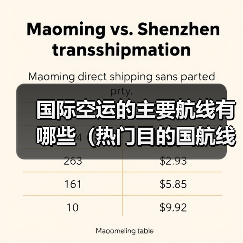 国际空运的主要航线有哪些（热门目的国航线推荐）（图2）