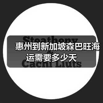 惠州到新加坡森巴旺海运需要多少天（图3）
