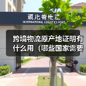 跨境物流原产地证明有什么用(哪些国家需要提供)(图4) 跨境物流原产地证明有什么用(哪些国家需要提供)(图4)