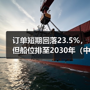 订单短期回落23.5%，但船位排至2030年（中国国际海运造船业“底气”仍在）（图2）