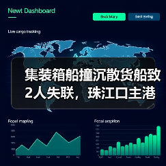 集装箱船撞沉散货船致2人失联，珠江口主港紧急封航（图2）