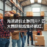海运运价止跌回升？四大国际航线集体飘红，周涨超12.9%（图1）