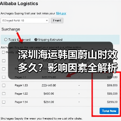 深圳海运韩国蔚山时效多久？影响因素全解析（图3）