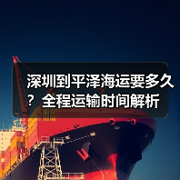 深圳到平泽海运要多久？全程运输时间解析（图4）
