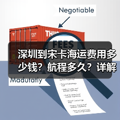 深圳到宋卡海运费用多少钱？航程多久？详解