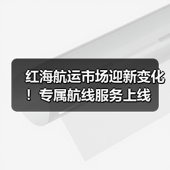 红海航运市场迎新变化！专属航线服务上线（图3）