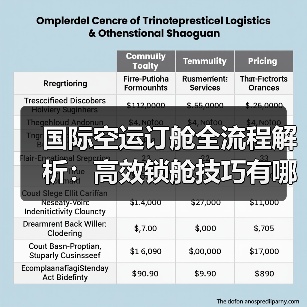 国际空运订舱全流程解析：高效锁舱技巧有哪些？（图3）