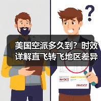 美国空派多久到？时效详解直飞转飞地区差异（图2）